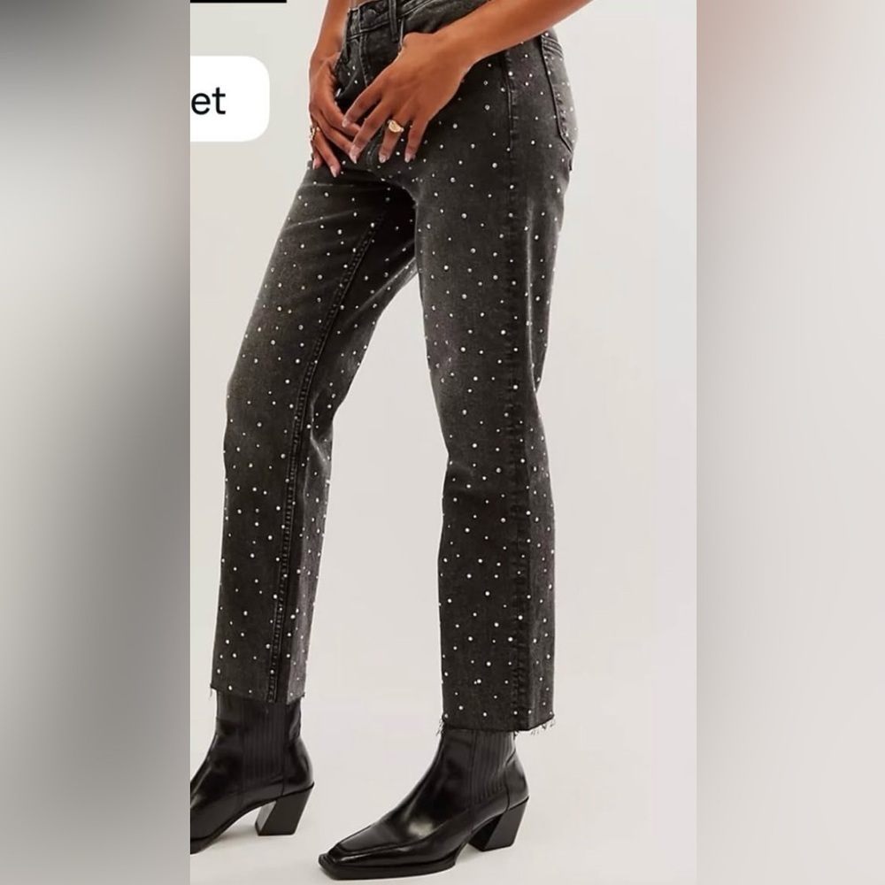 NWT Driftwood, Stylish Black Studded Jeans size 29